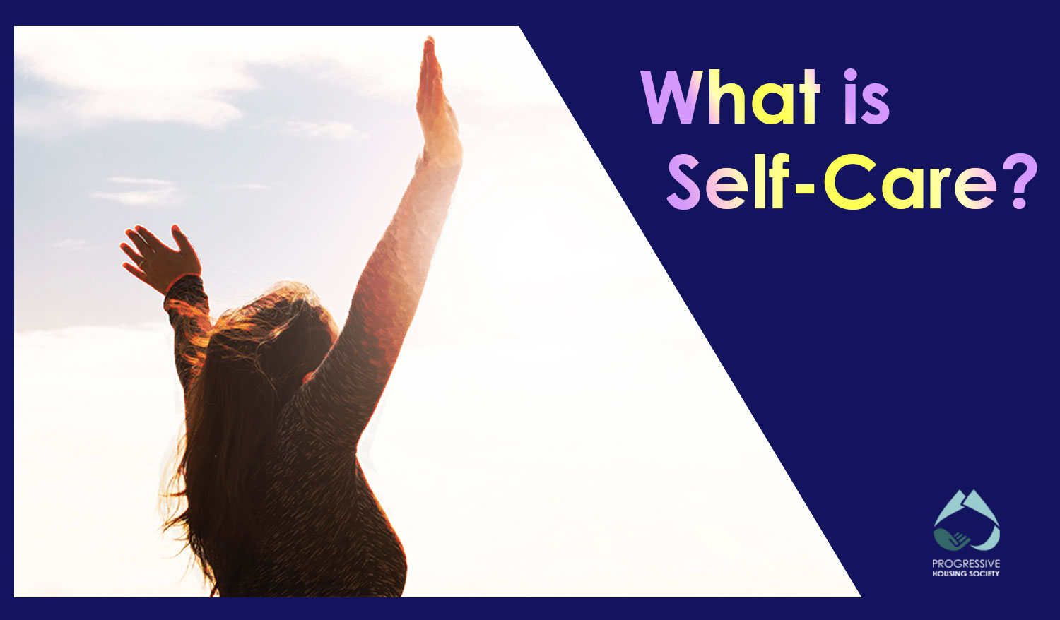what is self care? showing a woman with outstretched hands of freedom and relaxation