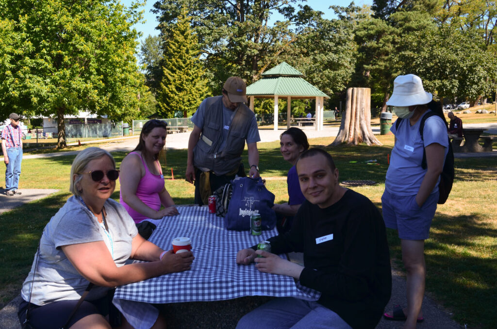 2022 Mental Health Summer BBQ. shot of staff, volunteers, and attendees