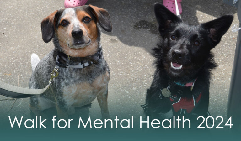 2024 Walk for Mental Health, two dogs