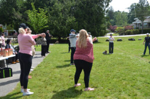 2024 Walk for Mental Health, walk attendees stretching